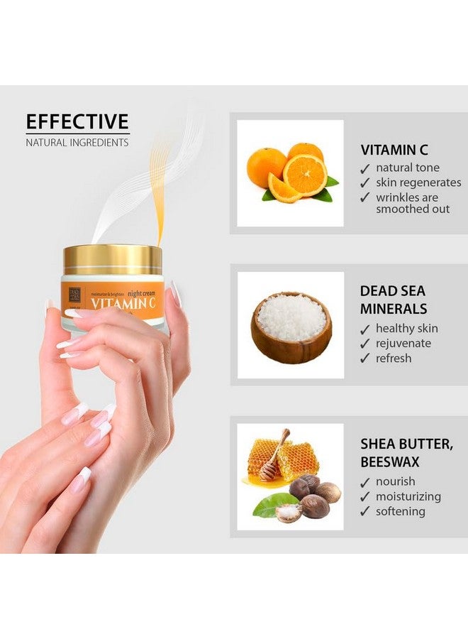 Vitamin C Moisturizing Night Cream Face Cream With Vitamin C Firming Cream With Dead Sea Minerals And Vitamin C 169 Fl. Oz