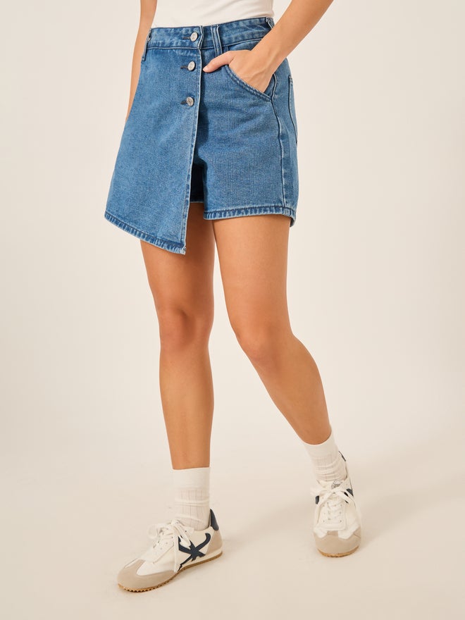 ستايلي سكورت جينز غير متماثل بحزام من ستايلي - Image 2