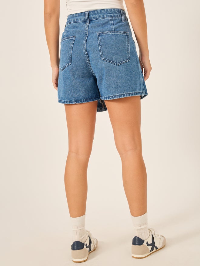 ستايلي سكورت جينز غير متماثل بحزام من ستايلي - Image 4