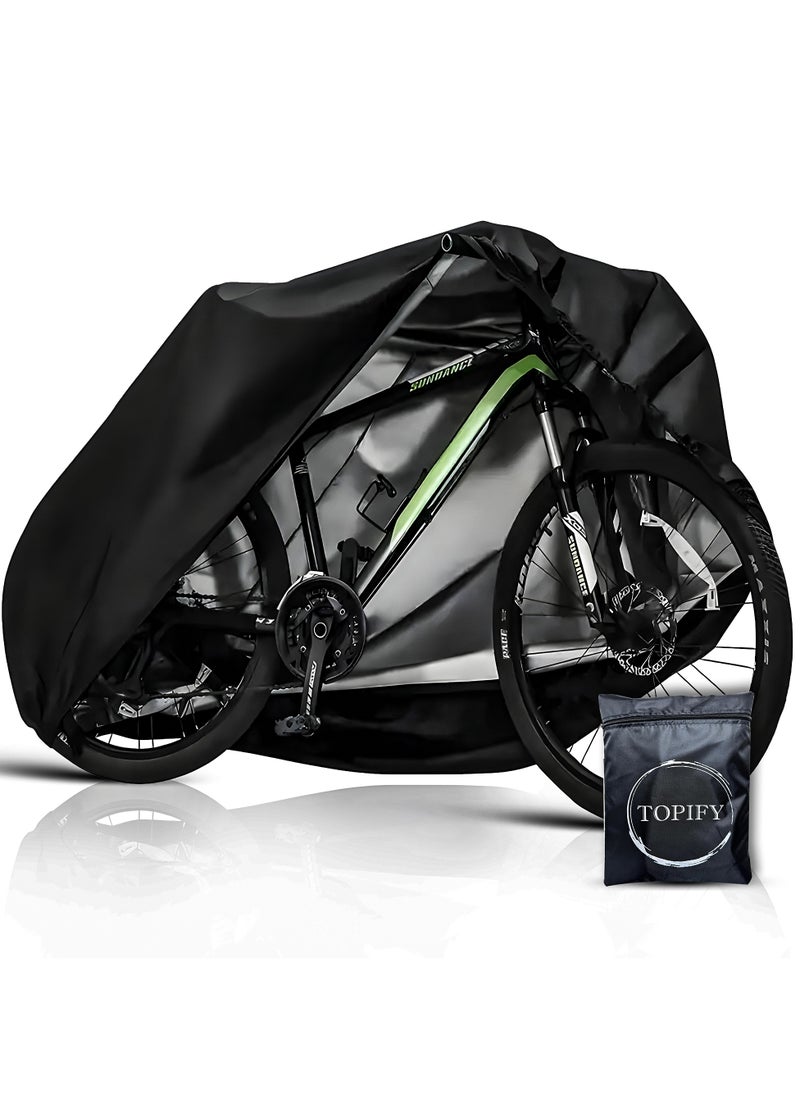 Topify - TOPIFY Waterproof Bike Cover Heavy Duty Oxford Bicycle Cover with Double Stitching, XL for 1-3 Bikes Protection from UV Rain Snow Dust for Mountain Road Electric Bike Hybrid Outdoor - Image 1