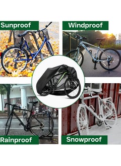 Topify TOPIFY Waterproof Bike Cover Heavy Duty Oxford Bicycle Cover with Double Stitching, XL for 1-3 Bikes Protection from UV Rain Snow Dust for Mountain Road Electric Bike Hybrid Outdoor  - Image 4