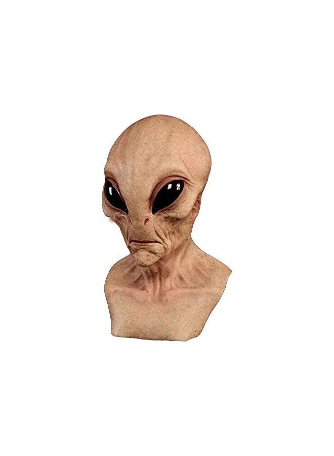 Realistic Alien Mask Creepy Halloween Masks For Adult Latex Full Head Party Props Costume - Image 1