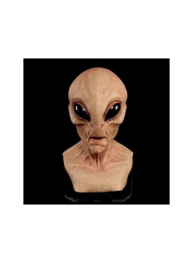 Realistic Alien Mask Creepy Halloween Masks For Adult Latex Full Head Party Props Costume - Image 2