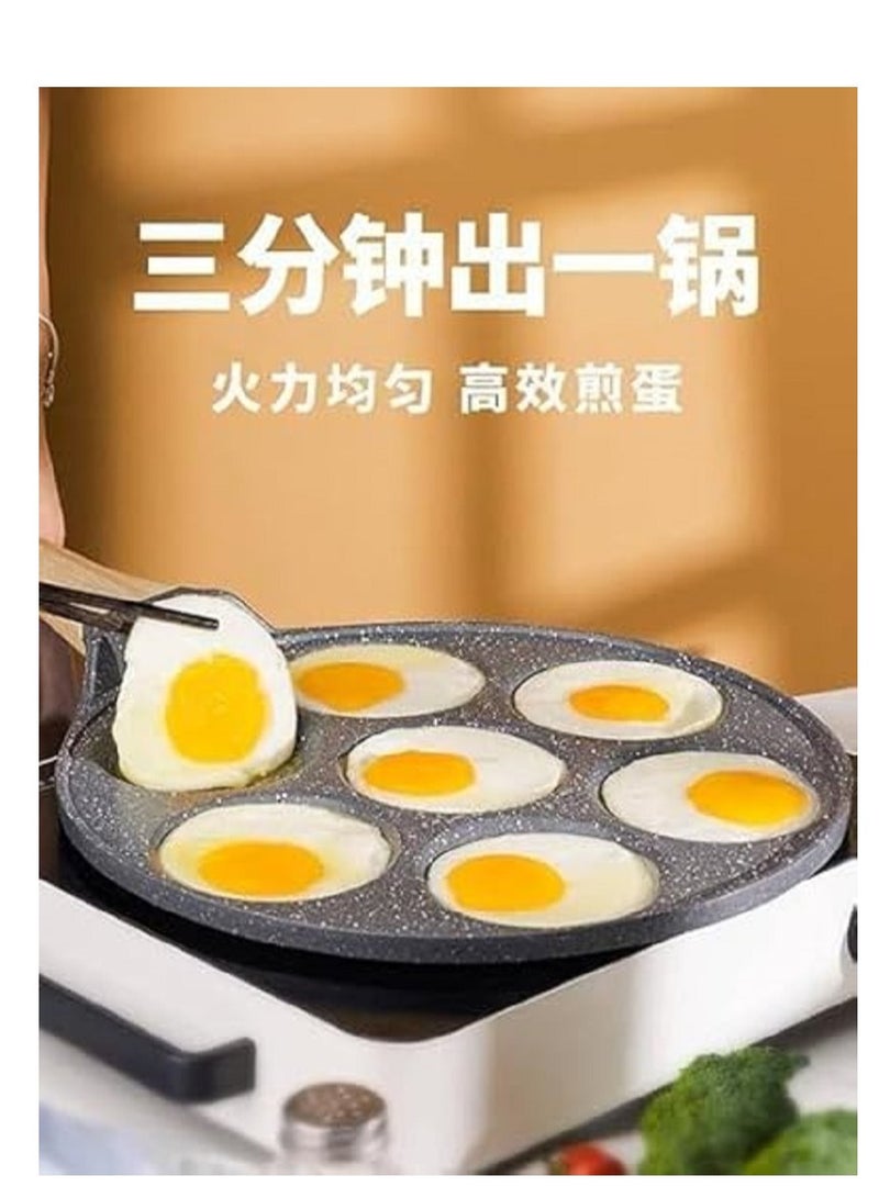 7-in-1 mini grill for a unique cooking experience - accommodates a variety of delicious preparations, from qatayef to eggs and pancakes. Made of high-quality granite for optimal heat distribution. - Image 4