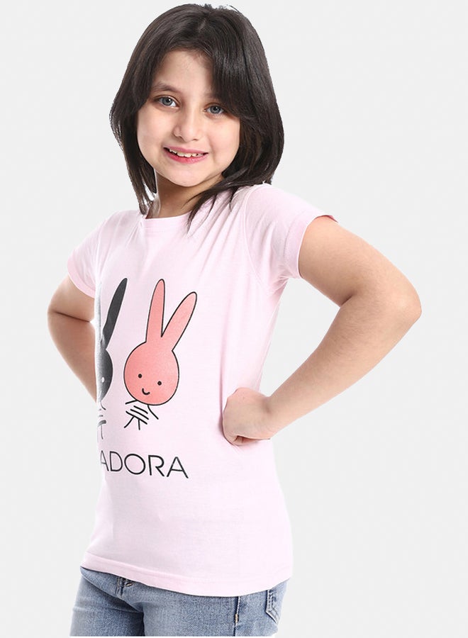 DIADORA Girls Cotton Printed T-Shirt - Image 3