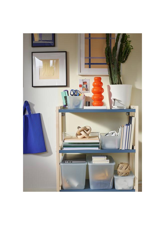 Zaboon Open Shelving Unit, Aspen/Blue, 70X34X86 Cm - Image 3