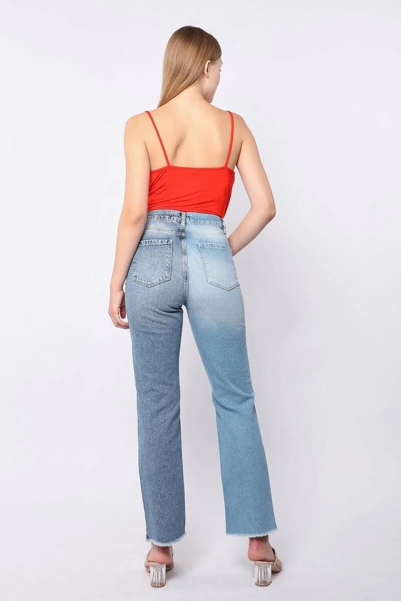 Banny Jeans Women's Series Ripped Double Washed Jeans