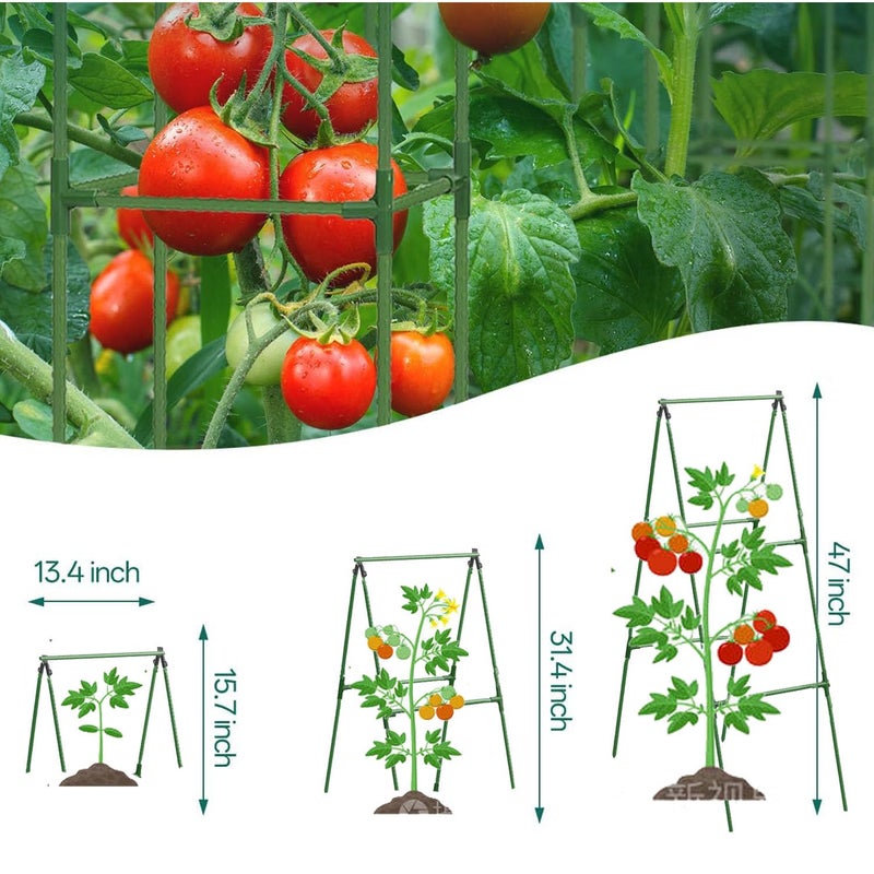 7Queen Cucumber Trellis Garden Trellis Arch Trellis, Tall Trellis for Climbing Plants Support Vegetable Peas Fruit Vine Outdoor A-Frame Trellis Suit for Small Plant not Heavy - Image 4