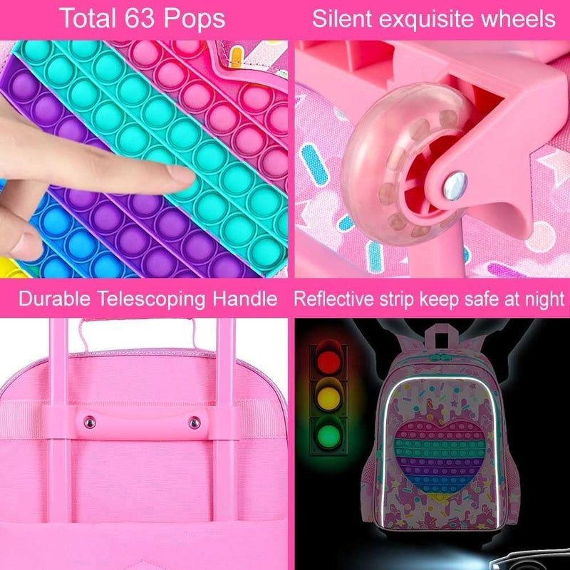 CCJPX Kids Luggage for Boys Girls, Toddler Rolling Travel Carry on Suitcase with Wheels - Image 5