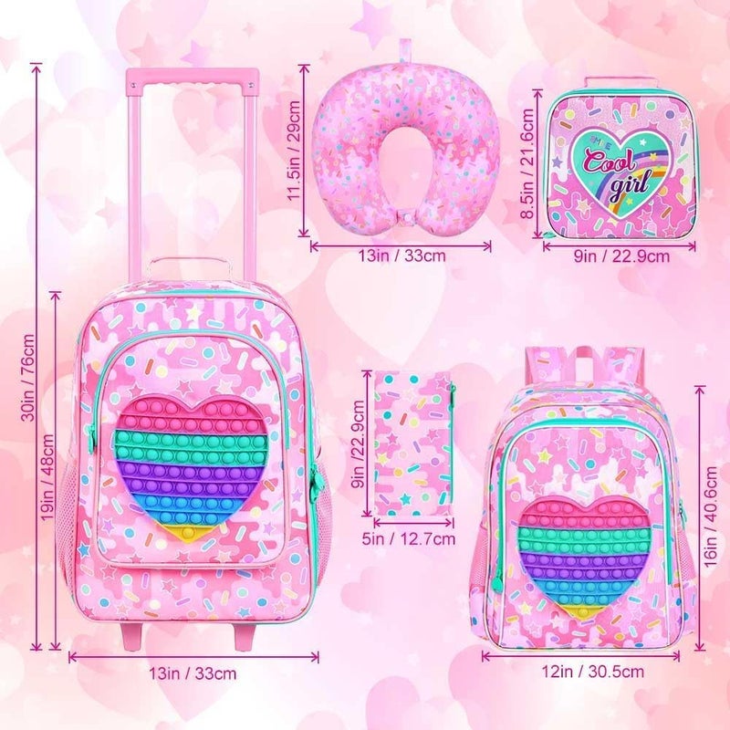 CCJPX Kids Luggage for Boys Girls, Toddler Rolling Travel Carry on Suitcase with Wheels - Image 4