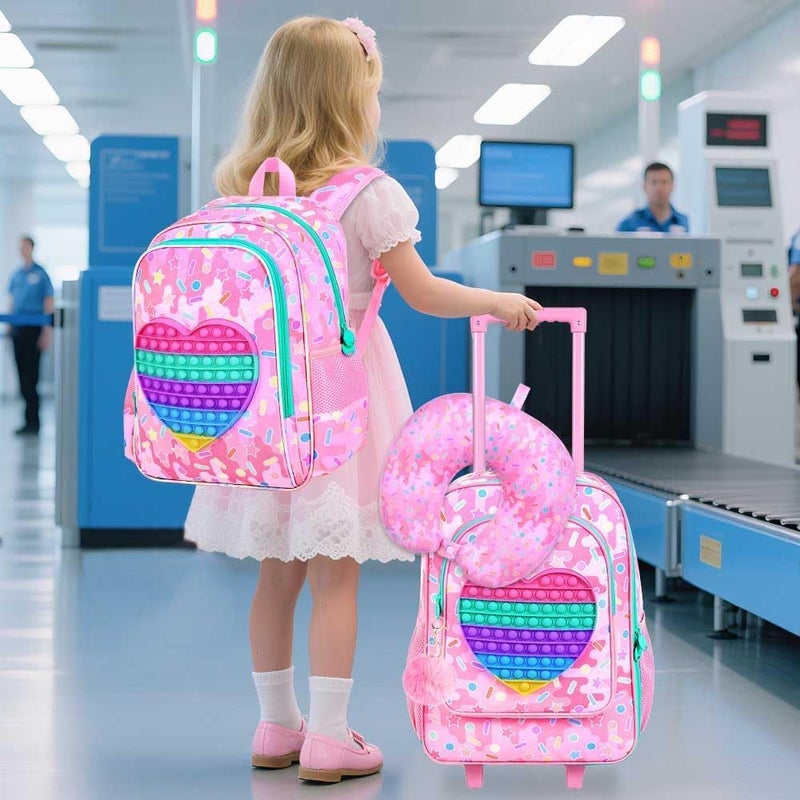 CCJPX Kids Luggage for Boys Girls, Toddler Rolling Travel Carry on Suitcase with Wheels - Image 2