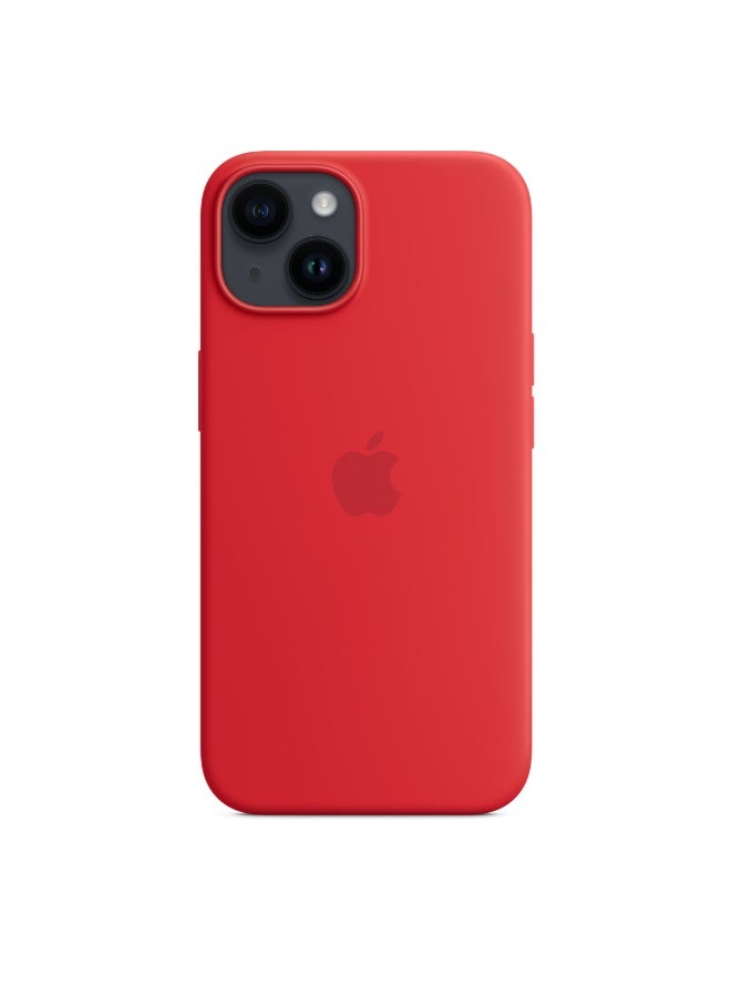فريق ديلوكس غلاف سيليكون آيفون 14 مع MagSafe (Red) - Image 5