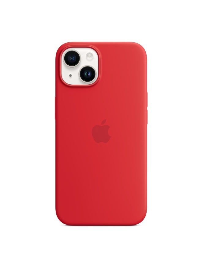 فريق ديلوكس غلاف سيليكون آيفون 14 مع MagSafe (Red) - Image 1