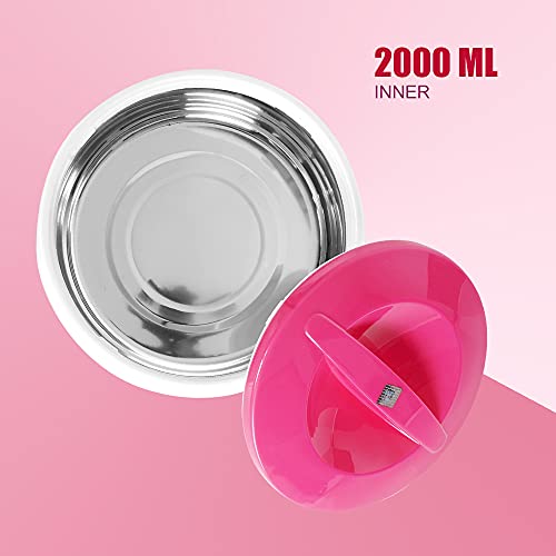 Blueberry's Wave Premium 2000 ML Inner Stainless Steel Casserole Hotpot | Food Grade [Purple White] - Image 4