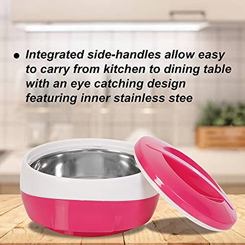 Blueberry's Wave Premium 2000 ML Inner Stainless Steel Casserole Hotpot | Food Grade [Purple White] - Image 5