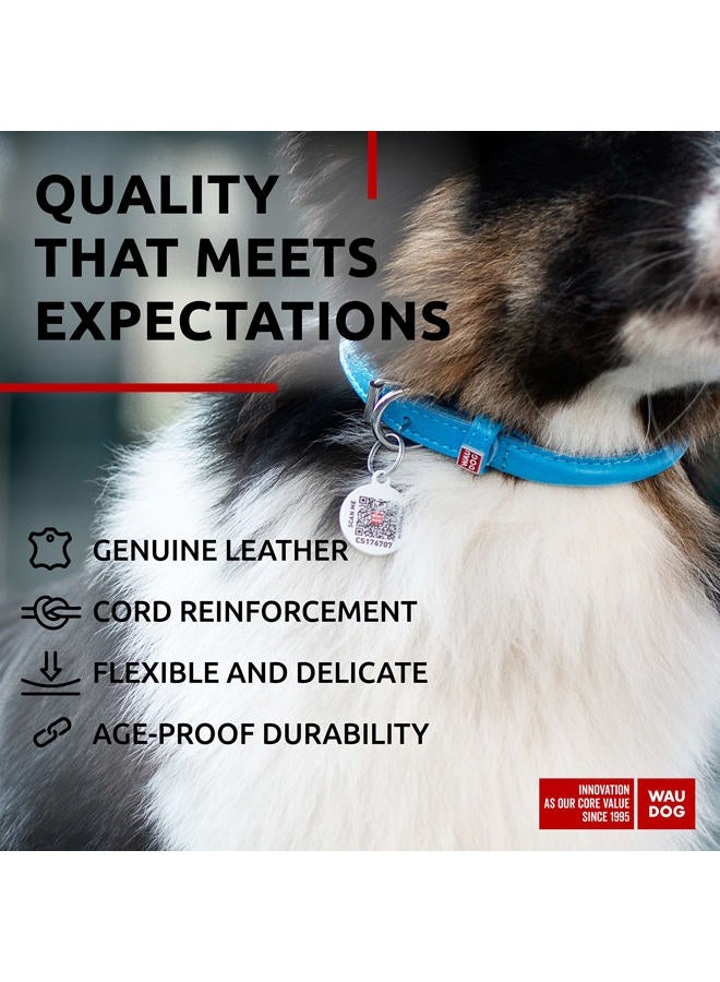 WauDog Ultra Soft Rolled Leather Dog Collar - Soft Padded for Small and Medium Breeds - Puppy Collar for Male and Female Dogs - Image 4
