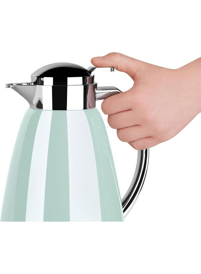 EMSA Campo Flask 1L – Pastel Mint Premium Insulated Thermal Jug for Hot & Cold Beverages – Elegant Coffee & Tea Serving Flask – Made in Germany - Image 2