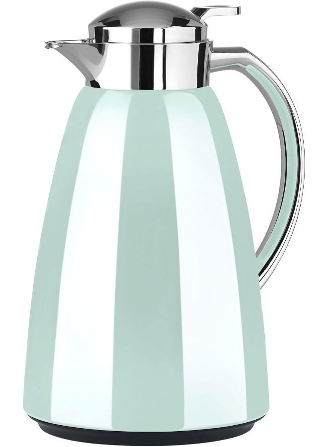 EMSA Campo Flask 1L – Pastel Mint Premium Insulated Thermal Jug for Hot & Cold Beverages – Elegant Coffee & Tea Serving Flask – Made in Germany - Image 1