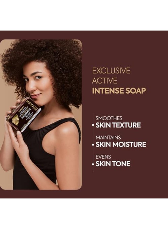 MAKARI Exclusive Active Intense Exfoliating Soap 2Pack 7 oz RadianceBoosting Bar for Uneven Areas Exfoliates Dull Skin Helps Reveal a SmootherLooking Glow - Image 3