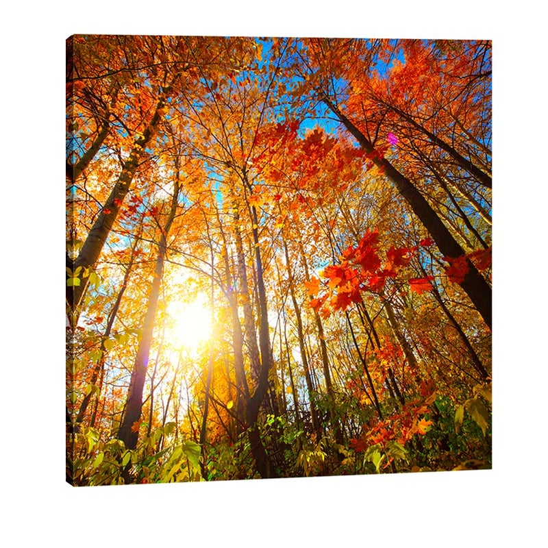 Pyradecor Large Canvas Prints Wall Art Last Hint of Sunset Pictures Paintings for Living Room Bedroom Home Decorations Modern Stretched Nature Landscape Artwork - Image 1