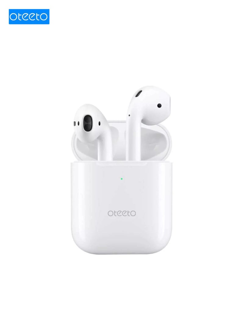 Oteeto Earbud 102 Wireless Bluetooth Earbuds, High-Fidelity Sound, Noise-Canceling Headphones, Touch Control & Long Battery Life