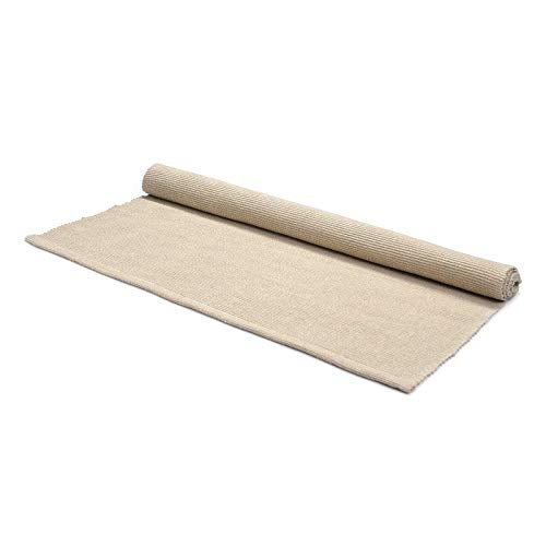 JE JOUE Montessori Materials Children Playing Mat Pure Cotton Working Rug for Toddlers (27"×43", Beige) - Image 1
