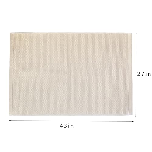 JE JOUE Montessori Materials Children Playing Mat Pure Cotton Working Rug for Toddlers (27"×43", Beige) - Image 4
