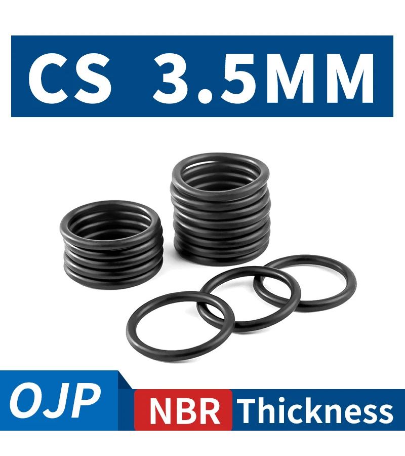 حلقات O من مطاط النتريل (NBR) بقطر خارجي 65 مم × قطر داخلي 58 مم، عدد 2 قطعة، غسالة حشية - Image 3