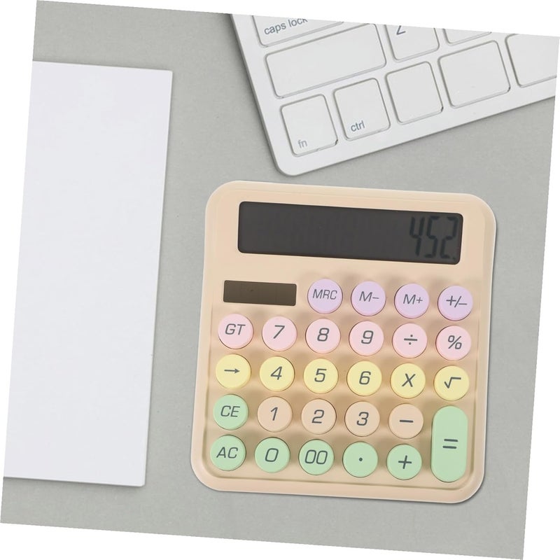 Operitacx Mechanical Keyboard Calculator Lightweight Office Tool for Students Professionals Design Comfortable Typing Experience for Home School Use - Image 5