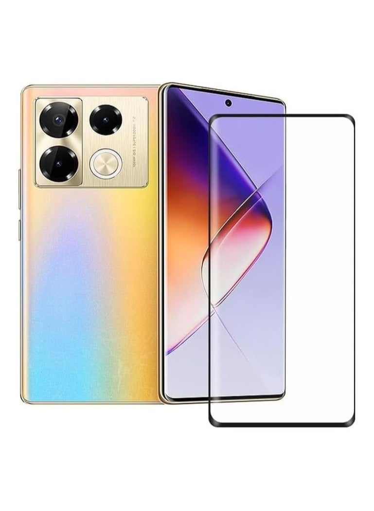 Infinix Note 40 Screen Protector Tempered Glass Full Adhesive Full Coverage Bubble-Free Anti Scratch HD Clear High Responsive for Infinix Note 40 - Image 1