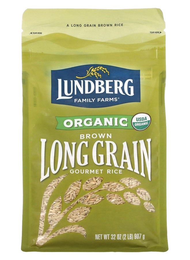 Lundberg Organic Brown Long Grain Gourmet Rice 32 oz (907 g) 
