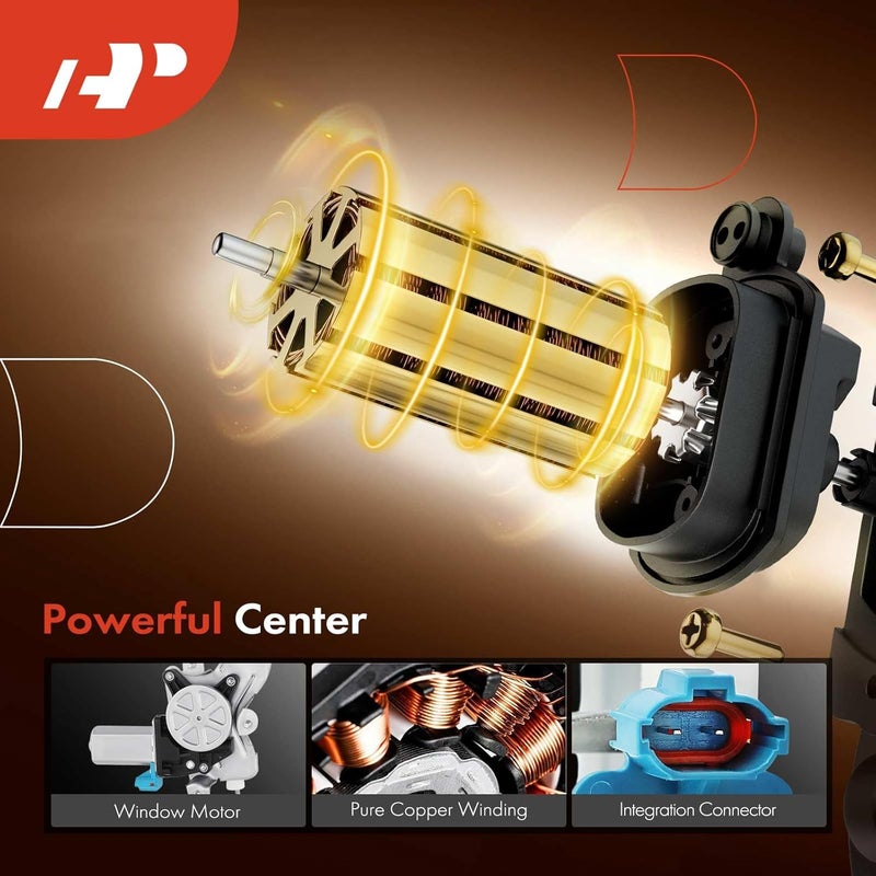 A-Premium Power Window Regulator with Motor for Kia Optima, Magentis, Hyundai Sonata (1999-2006) - Front Left Driver Side - Image 4