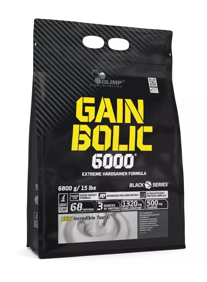 Olimp Gain Bolic 6000 Mass Gainer Powder, Vanilla Flavor, 15 lbs (6800g), High-Calorie Protein & Carbohydrate Blend