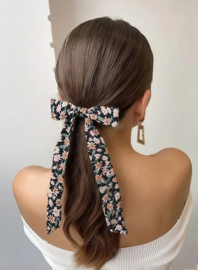 Take Two Pack of 2 - Floral Print Hair Tie