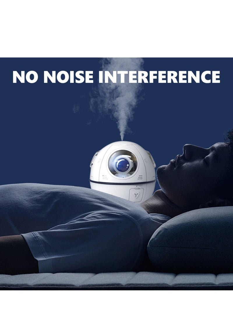 Generic - Humidifiers for Bedroom Kids Gifts Space Capsule Humidifier 220ml USB Ultrasonic Quiet Air Humidifiers for Baby Kids Bedroom Nursery Auto Shut Off Colorful Night Light Mode for Bedroom Office Home - Image 1