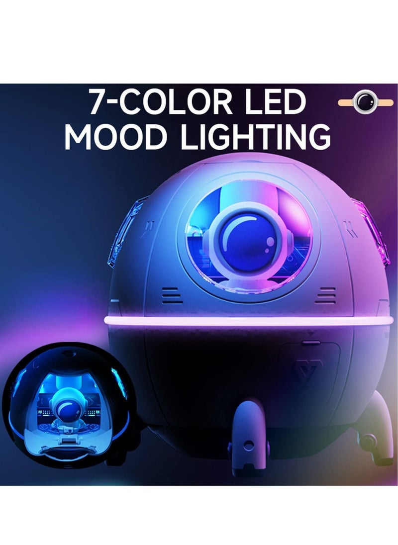 Generic - Humidifiers for Bedroom Kids Gifts Space Capsule Humidifier 220ml USB Ultrasonic Quiet Air Humidifiers for Baby Kids Bedroom Nursery Auto Shut Off Colorful Night Light Mode for Bedroom Office Home - Image 1