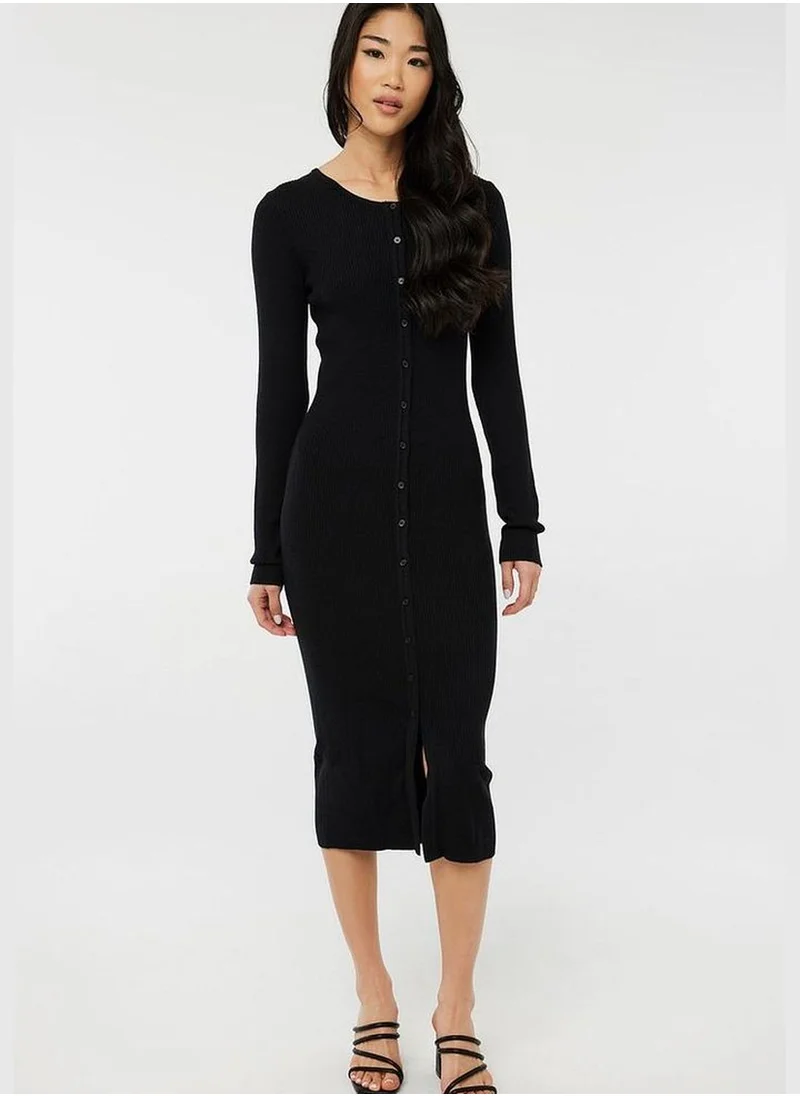 ارديني Long Sleeve Knitted Cardigan Dress