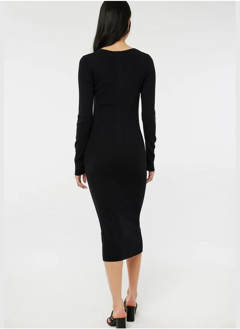 Ardene Long Sleeve Knitted Cardigan Dress