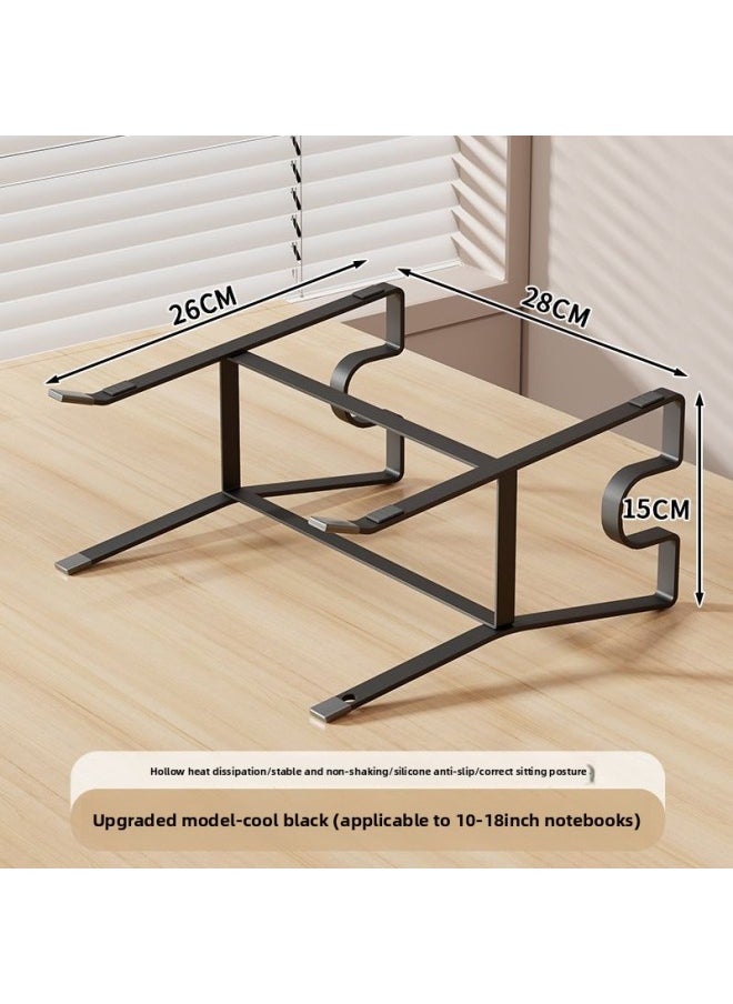 Generic - Creative Notebook Bracket Inpolar Adjustable Office Desktop Elevated Cooling Laptop Support Frame-Color:Black Double Layer [all-in-one Carbon Steel Material - Suitable For 10-18inch Notebooks] - Image 1