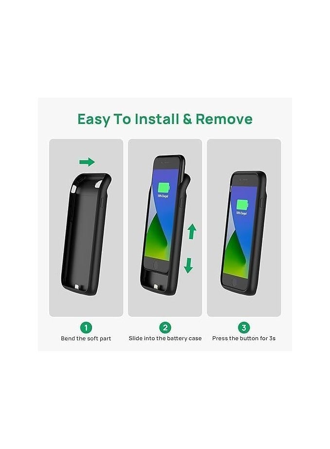 Case for iPhone 13 mini/12 Mini 4700mAh Portable Rechargeable Pack, Extended Battery Charger Case for iPhone 13 Mini/iPhone 12 Mini  - Image 3