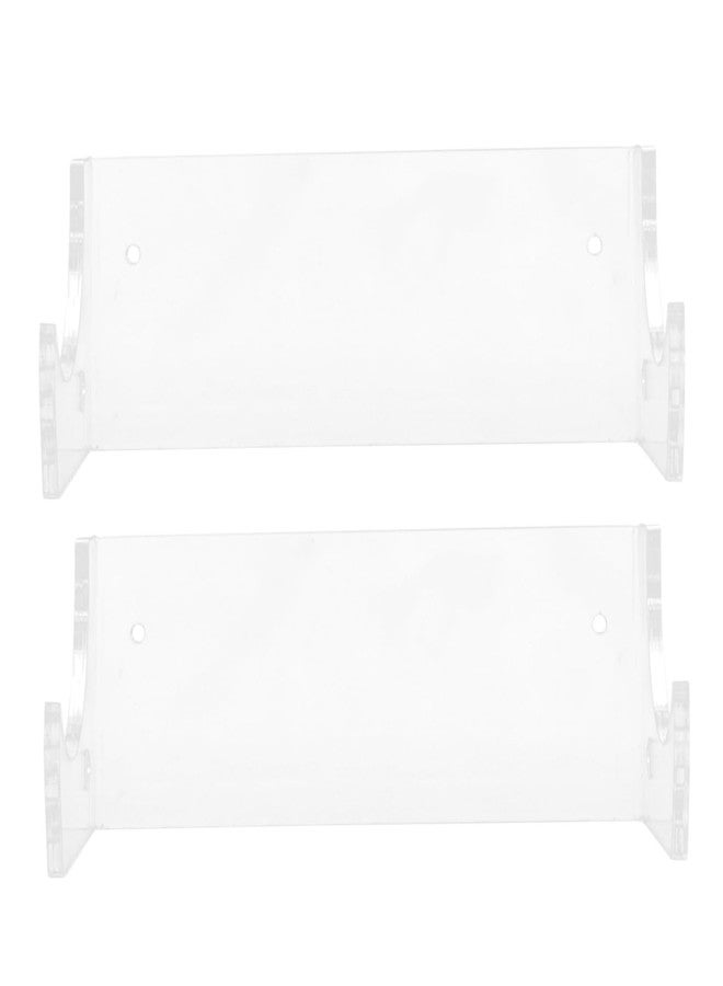 LABRIMP 2pcs Wall Mounted Rolling Pin Holder Acrylic Display Rack for Kitchen Storage Transparent Wall Hanger for Rolling Pins and Multipurpose Use Sturdy Design for Organized Cooking Space - Image 1