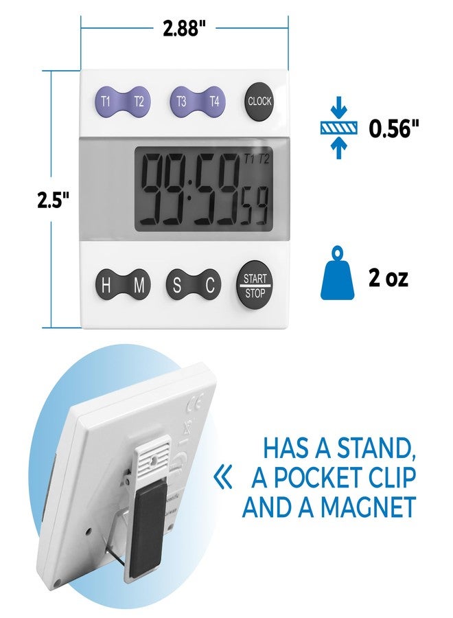 Sper Scientific 810015 Digital Count Down/Count Up Timer with Clock - Image 5