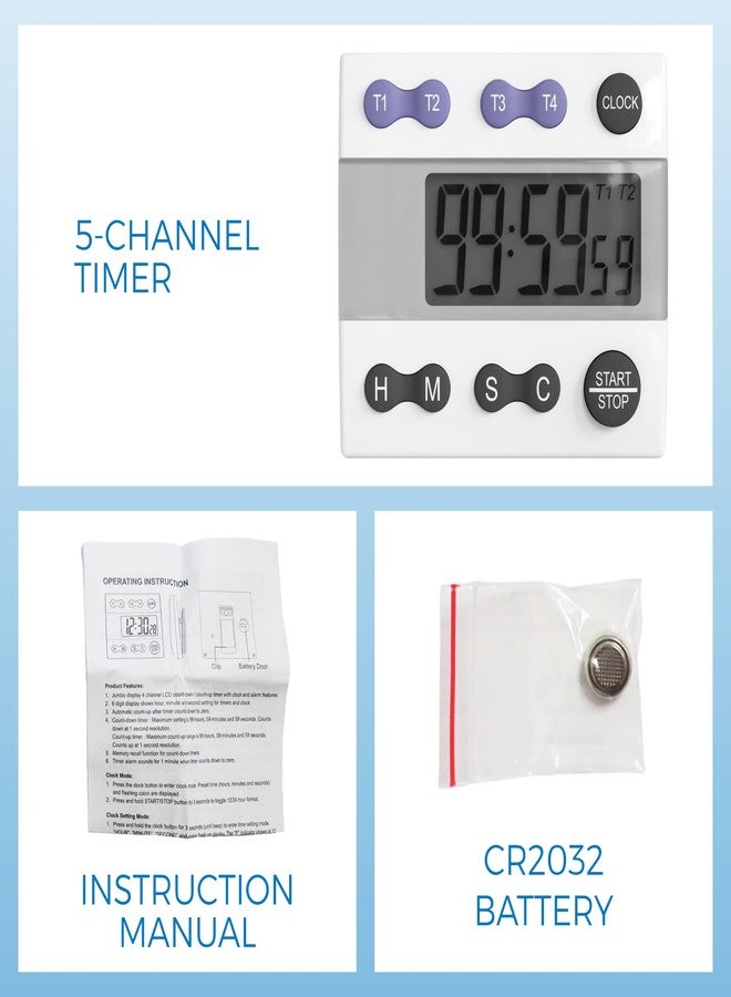 Sper Scientific 810015 Digital Count Down/Count Up Timer with Clock - Image 3
