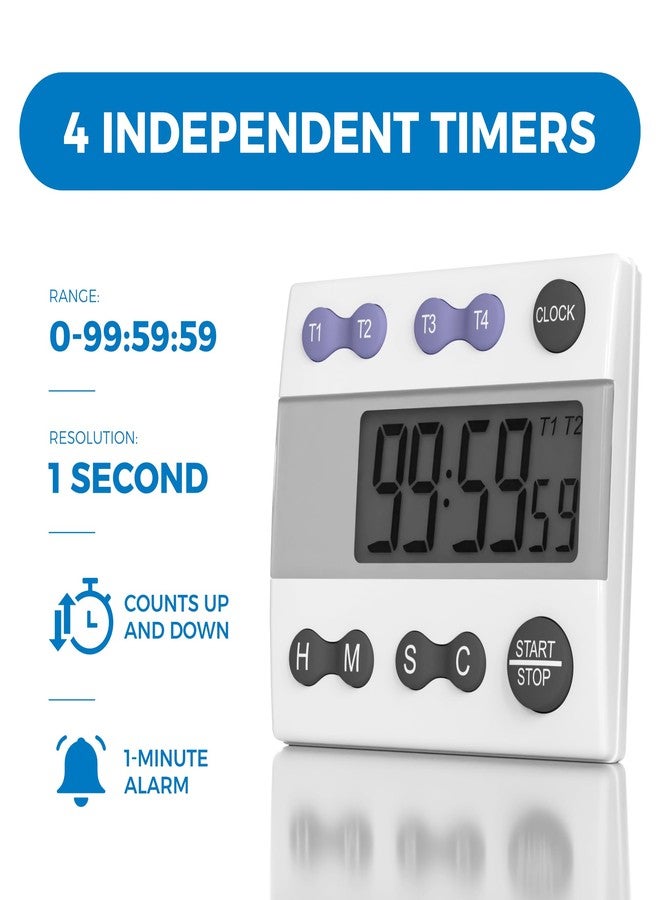 Sper Scientific 810015 Digital Count Down/Count Up Timer with Clock - Image 2