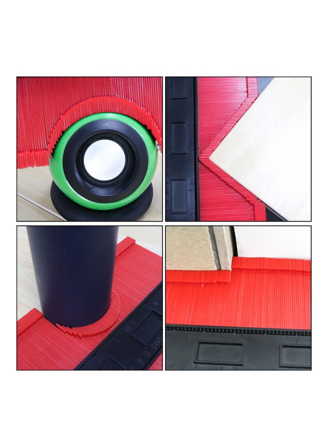 NIBEMINENT Contour Gauge Duplicator Measure Ruler Multicolour 9.8inch - Image 4