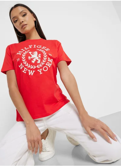 TOMMY HILFIGER Crew Neck Logo T-Shirt