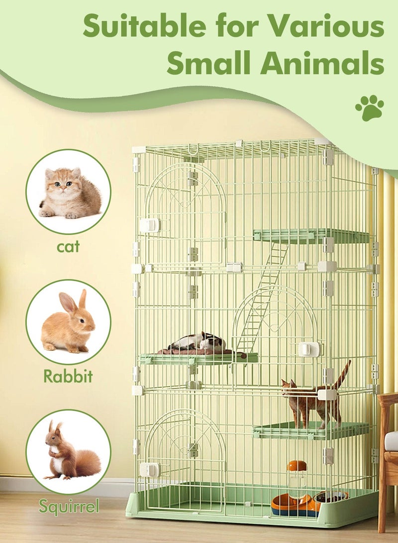 MaBaby Four-Layer Large Cat Cage Cat Cottage Home Indoor Extra Large Free Space Cat House For 1-3 Cats 84x61x163.5Cm - Image 3