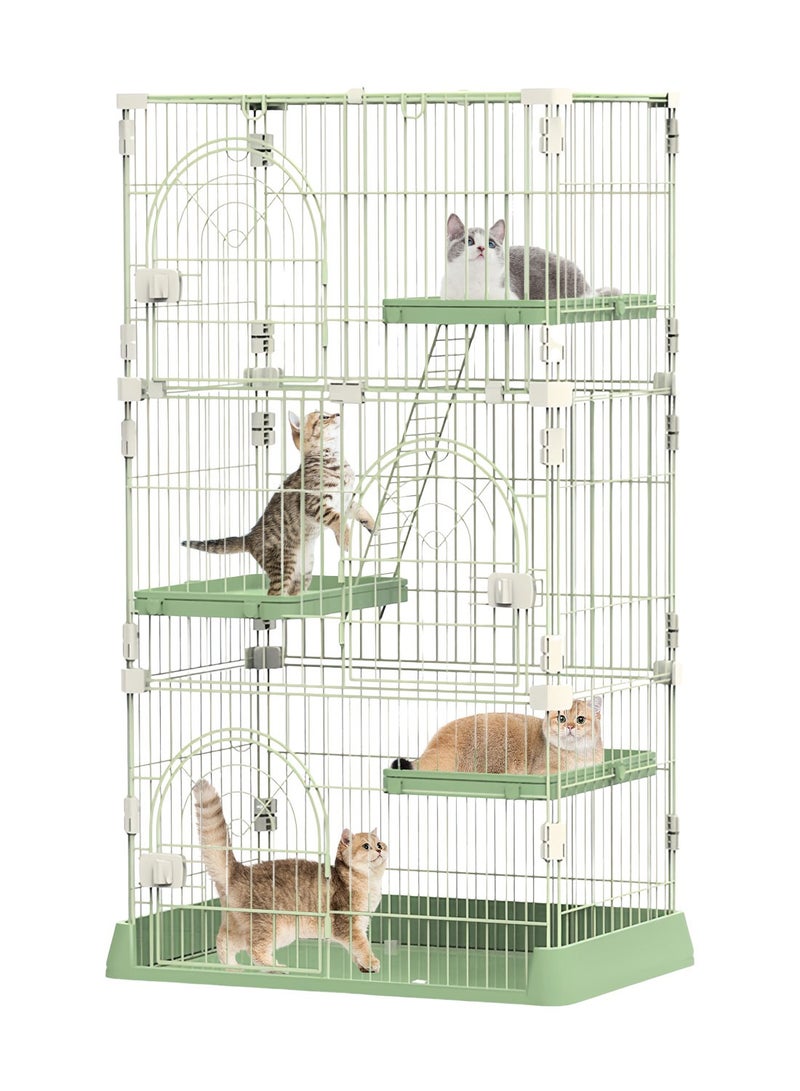 MaBaby Four-Layer Large Cat Cage Cat Cottage Home Indoor Extra Large Free Space Cat House For 1-3 Cats 84x61x163.5Cm - Image 2
