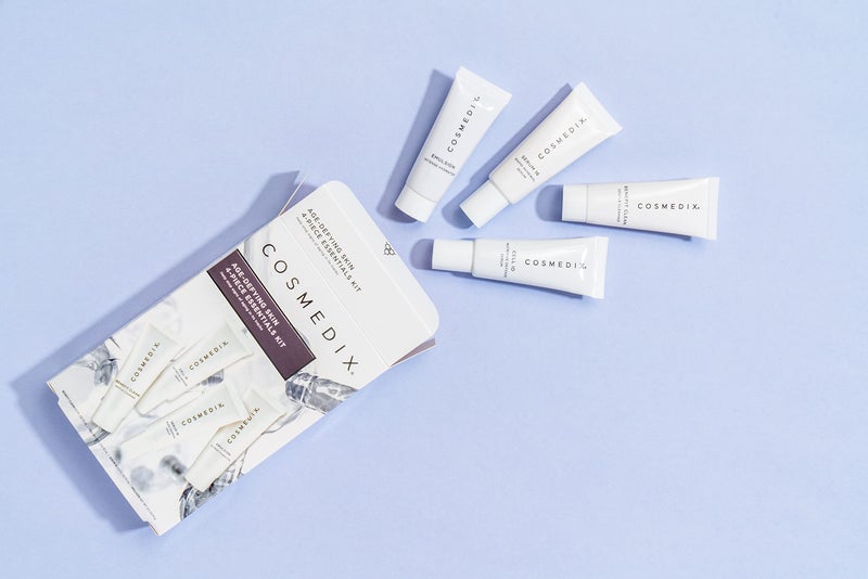 COSMEDIX Age-Defying Starter Kit Facial Skin Care Set - Includes Face Cleanser, Nutritive & Renewal Face Serum & Emulsion Intense Hydrator - Gentle Skincare for Fine Lines, Wrinkles & Dark Spots - Image 2