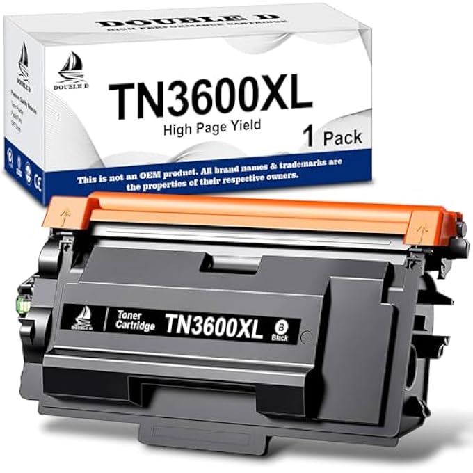 TN3600XL TONER CARTRIDGE,6000 PAGES,REPLACEMENT FOR BROTHER TN3600 TONER TN3600XL TN-3600 TN-3600XL FOR HL-L5210DN HL-L5210DW HL-L5215DN HL-L6410DN HL-L6415DN HL-L6210DW DCP-L5510DW MFC L5710 - Image 2